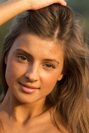 Beautiful Russian brunette Melena A 18