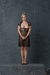 Liz Ashley In See Through Dress 02