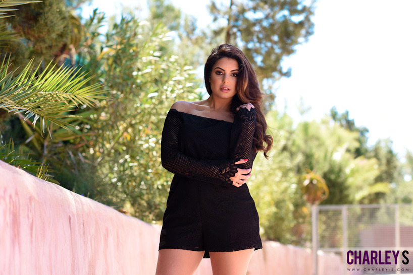 Charley In Sexy Black Outfit 00