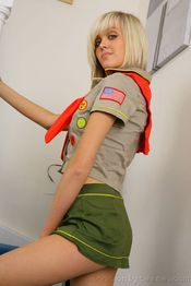 Young Blondie In Sexy Uniform 01