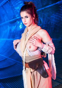 Sexy Babe Strips From Porn Star Wars Parody