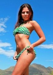 Adorable Cali Logan Flashing Her Pussy In Sexy Bikini